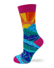 Load image into Gallery viewer, Explore ~ Women&#39;s Crew Socks by FabDaz
