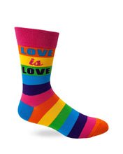 Load image into Gallery viewer, Love is Love ~ Men&#39;s Crew Socks by FabDaz
