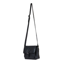Load image into Gallery viewer, Greenwood Leather Julie Crossbody Satchel Bag ~ Black
