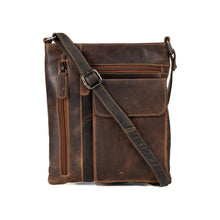 Load image into Gallery viewer, Greenwood Leather Lucy Ladies Cross Body Bag Lucy ~ Mid Brown
