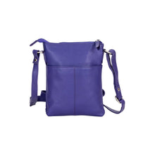 Load image into Gallery viewer, Greenwood Leather Hazel Compact Crossbody Bag ~ Purple
