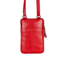 Load image into Gallery viewer, Greenwood Leather Gail Compact Crossbody Bag ~ Red
