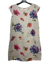 Load image into Gallery viewer, Colette Italian Made Linen Slim Fit Dress ~ Flora White
