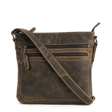 Load image into Gallery viewer, Greenwood Leather Aria Cross Body Bag ~ Brown
