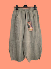 Load image into Gallery viewer, Colette Linen Barrel Leg Pants ~ Beige

