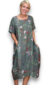 HELGA MAY Lingonberry Maxi Dress ~ Gray