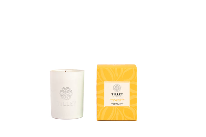 Tilley Petite Soy Candle 80g ~ Suede Tobacco & Amber