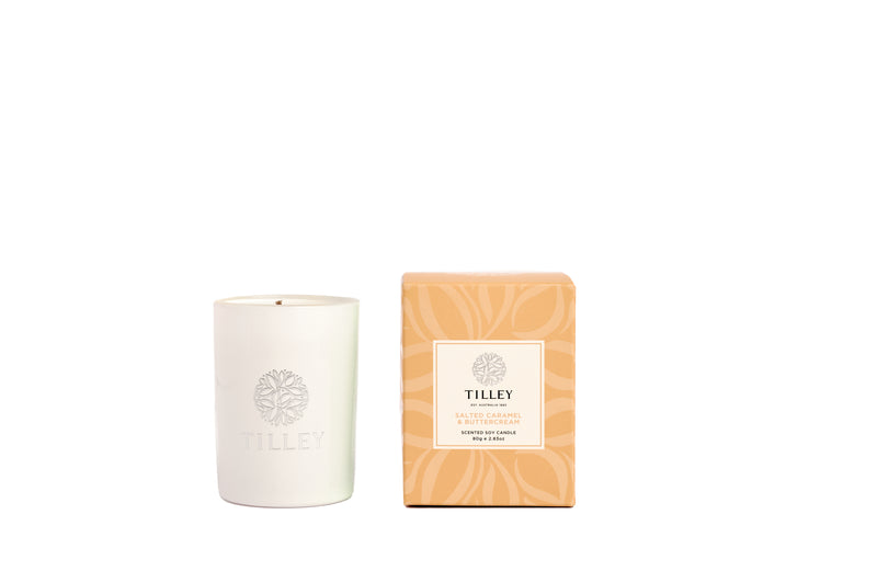 Tilley Petite Soy Candle 80g ~ Salted Caramel & Buttercream