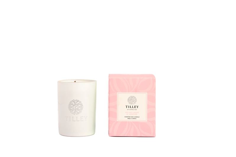 Tilley Petite Soy Candle 80g ~ Velvet Rose & Jasmine