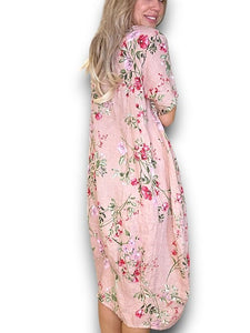 HELGA MAY Lingonberry Maxi Dress ~ Pink