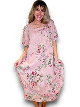 Load image into Gallery viewer, HELGA MAY Lingonberry Maxi Dress ~ Pink
