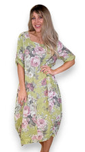 Load image into Gallery viewer, HELGA MAY Soft Floral Maxi Dress ~ Antique Lime
