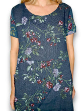 Load image into Gallery viewer, HELGA MAY Italian Linen Classic Shift &#39;Lingonberry&#39; Dress ~ Dark Jade (Small-XL)
