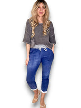 Load image into Gallery viewer, Helga May Cornelia Joggers ~ Denim Look Blue
