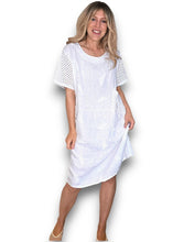 Load image into Gallery viewer, Helga May Linen C'est La Vie Easy Dress ~ White
