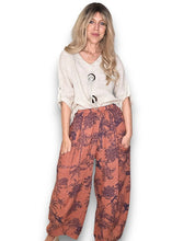 Load image into Gallery viewer, HELGA MAY French Toille Barrel Linen Pants ~ Brick
