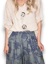 Load image into Gallery viewer, HELGA MAY French Toille Barrel Linen Pants ~ Grey
