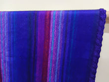 Load image into Gallery viewer, Alpaca Blanket ~ BLU001 Made in Ecuador, Dble/Queen Size
