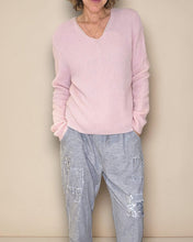 Load image into Gallery viewer, HELGA MAY Alpaca Blend V-Neck Jersey ~ Beautifully Soft in Various Colours
