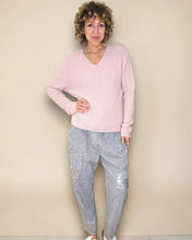Load image into Gallery viewer, HELGA MAY Alpaca Blend V-Neck Jersey ~ Beautifully Soft in Various Colours
