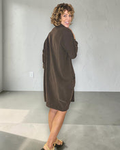 Load image into Gallery viewer, HELGA MAY Corduroy Shirt Dress ~ Coffee

