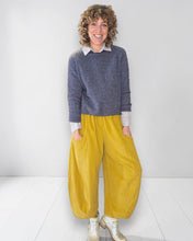 Load image into Gallery viewer, HELGA MAY Corduroy Barrel Leg Pants ~ Mustard
