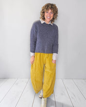 Load image into Gallery viewer, HELGA MAY Corduroy Barrel Leg Pants ~ Mustard
