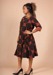 Colette Italian Made Cotton Corduroy  Dress ~ Shiraz