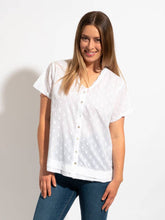 Load image into Gallery viewer, Mozaic Capricorn Top Plain ~ White ~ Sz XS-XXL
