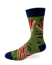 Load image into Gallery viewer, Bacon Makes Everything Better ~ Men's Crew Socks by Fazdaz
