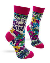 Load image into Gallery viewer, Quite The Fancy Bitch ~ Women&#39;s Crew Socks by FabDaz
