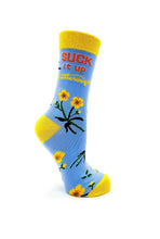 Load image into Gallery viewer, Suck It Up Buttercup ~ Ladies Crew Socks by Fazdaz
