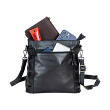Load image into Gallery viewer, Greenwood Leather Isalie Crossbody Bag ~ Black
