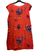 Load image into Gallery viewer, Colette Italian Made Linen Slim Fit Dress ~ Flora White
