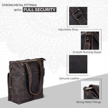 Load image into Gallery viewer, Greenwood Leather Bunbury Tote Bag ~ Brown

