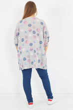 Load image into Gallery viewer, Italian Cotton Top w/Front Pockets Polka ~ Beige Sz 14-22
