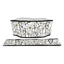 Load image into Gallery viewer, Modgy Portable Dog Bowl ~ Magnolia Window (Tiffany)

