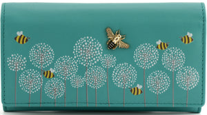Moonflower Matinee Bee Purse Turquoise - Mala Leather