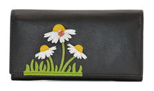 Load image into Gallery viewer, Peony Matinee Purse Black - Mala Leather
