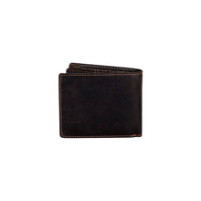 Load image into Gallery viewer, Greenwood Leather Mason Men&#39;s Wallet w/Coin Pocket ~ Brown
