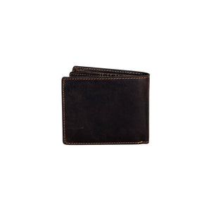 Greenwood Leather Mason Men's Wallet w/Coin Pocket ~ Brown