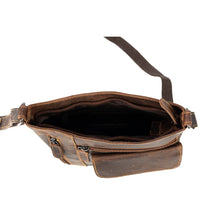 Load image into Gallery viewer, Greenwood Leather Lucy Ladies Cross Body Bag Lucy ~ Mid Brown

