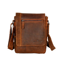 Load image into Gallery viewer, Greenwood Leather Henry Mid Size Messenger Bag ~ Sandal
