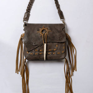 Western Leather Crossbody Bag ~ Fay