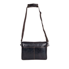 Load image into Gallery viewer, Greenwood Leather Montreal Laptop Bag with Strap 15"-16" ~ Brown
