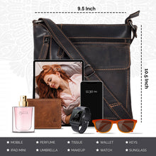 Load image into Gallery viewer, Greenwood Leather Lucy Ladies Cross Body Bag Lucy ~ Dark Brown
