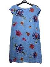 Load image into Gallery viewer, Colette Italian Made Linen Slim Fit Dress ~ Flora White
