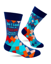 Load image into Gallery viewer, Do I look Like A F***ing People Person? ~ Men's Crew Socks by FabDaz
