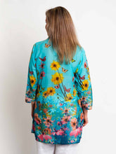 Load image into Gallery viewer, Mozaic Spring Garden Long Shirt ~ Sz S-XXL
