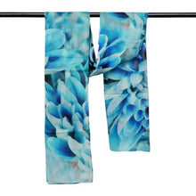 Load image into Gallery viewer, Macro Flower Cotton Voile Designer Scarf
